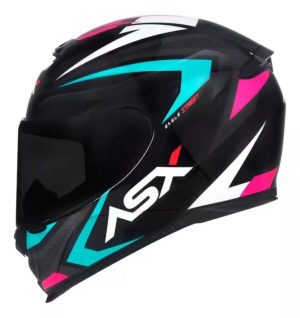 Capacete Asx Eagle Street Brilho Preto