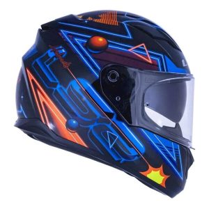 CAPACETE LS2 FF320 STREAM SYNTH AZUL/PRETO